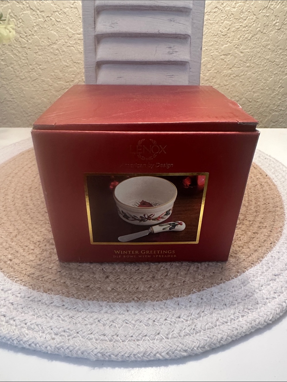 Lenox Red Holiday Decorative Covered Box